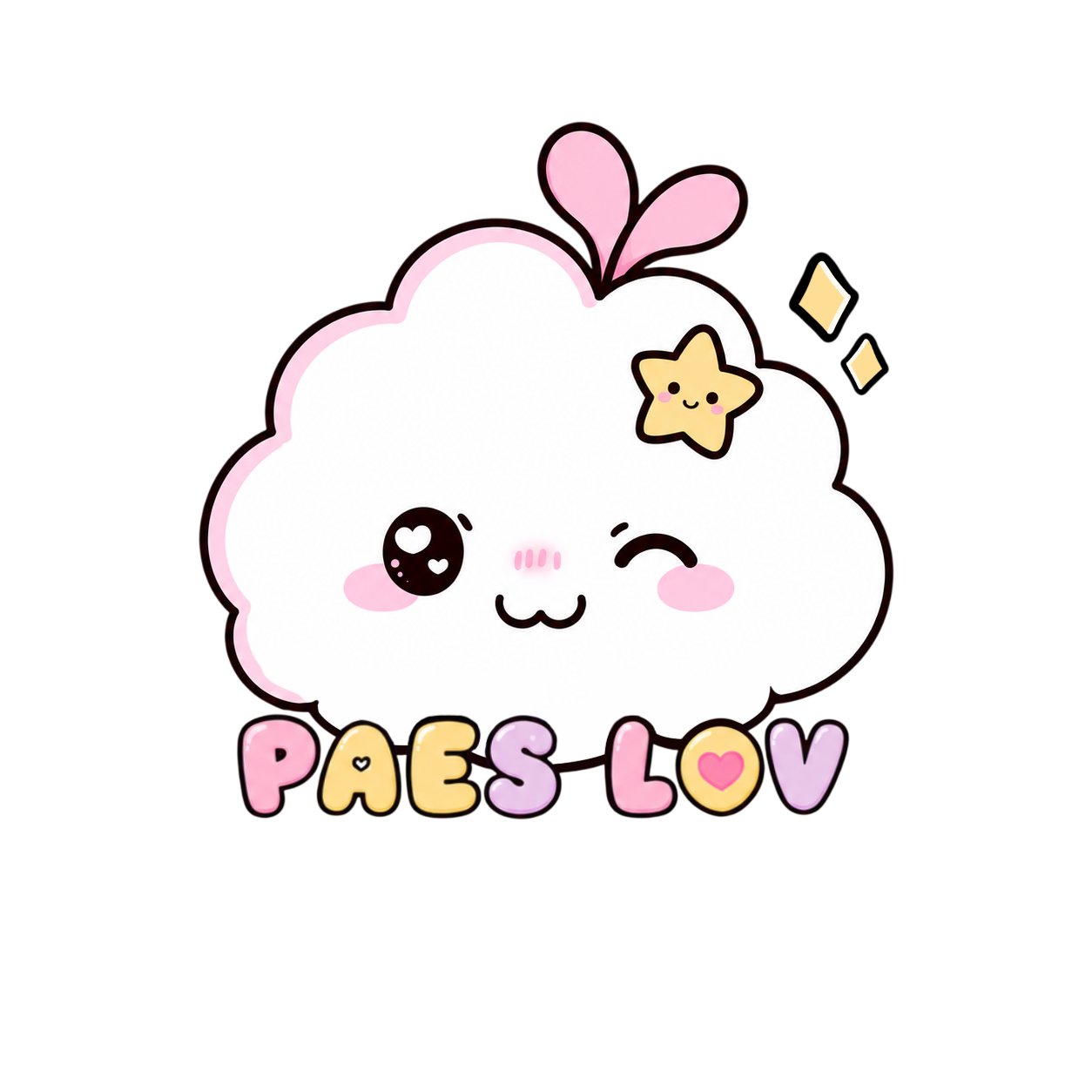 Mascota Paes Lov, una nube tierna con un libro